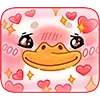 ❤ Эмодзи «Утошка» для Telegram