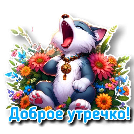 🧸 Стикер «УТРЕННЕЕ» для Telegram