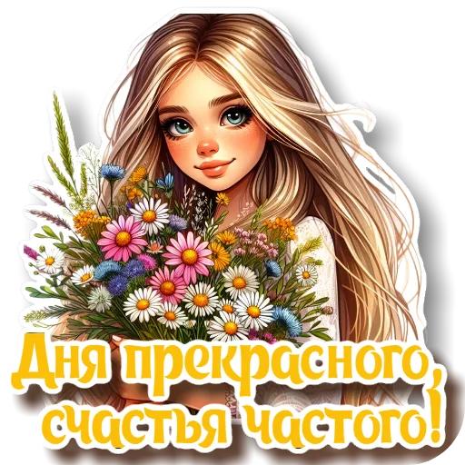 🌸 Стикер «УТРЕННЕЕ» для Telegram