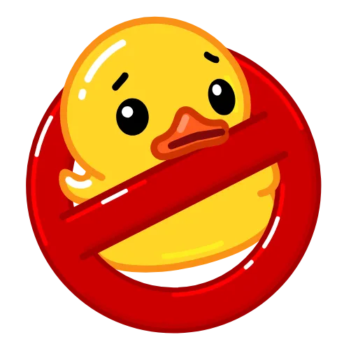 🚫 Стикер «Utya Duck 2» для Telegram