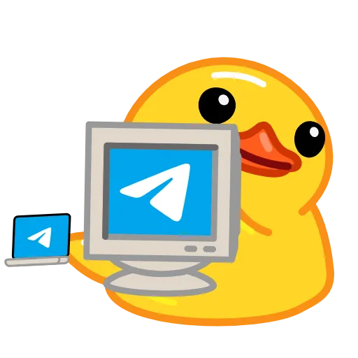 🖥️ Стикер «Utya Duck 2» для Telegram