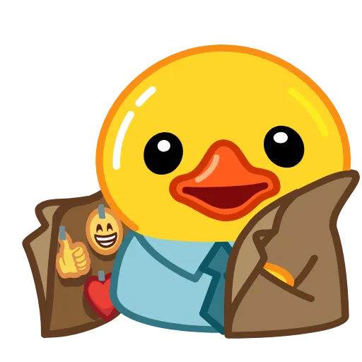 🧥 Стикер «Utya Duck 2» для Telegram