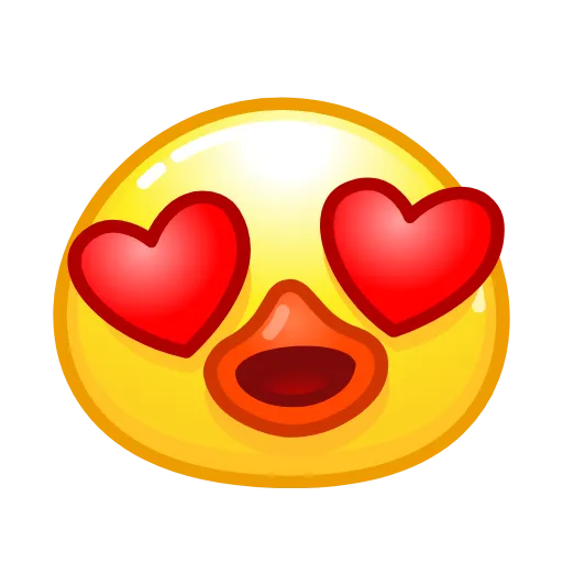 😍 Стикер «Utya Emoji Pack» для Telegram