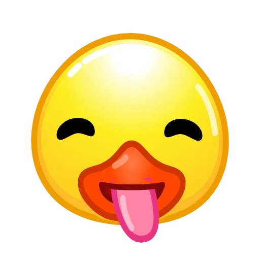 😛 Стикер «Utya Emoji Pack» для Telegram