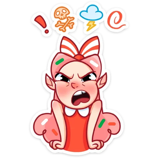 😡 Стикер «Юю» для Telegram