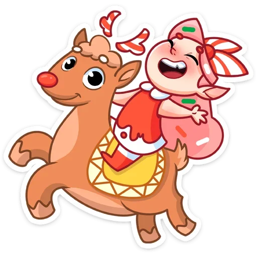 🦌 Стикер «Юю» для Telegram