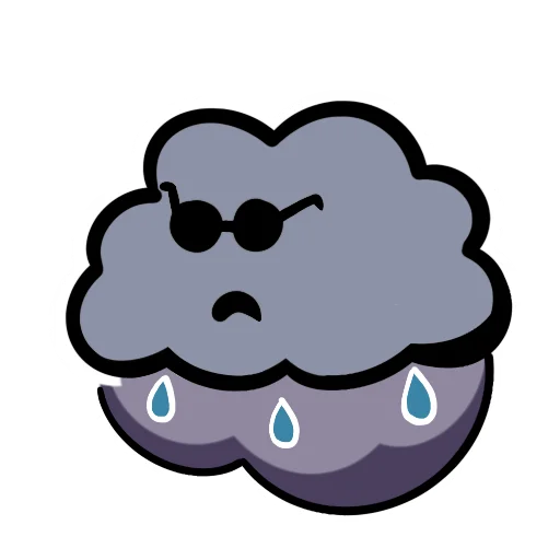 ☔️ Стикер «Облачно» для Telegram