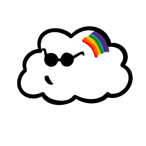 😌 Стикер «Облачно» для Telegram