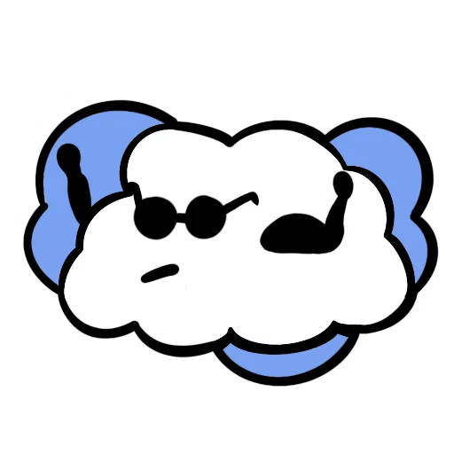 🦾 Стикер «Облачно» для Telegram