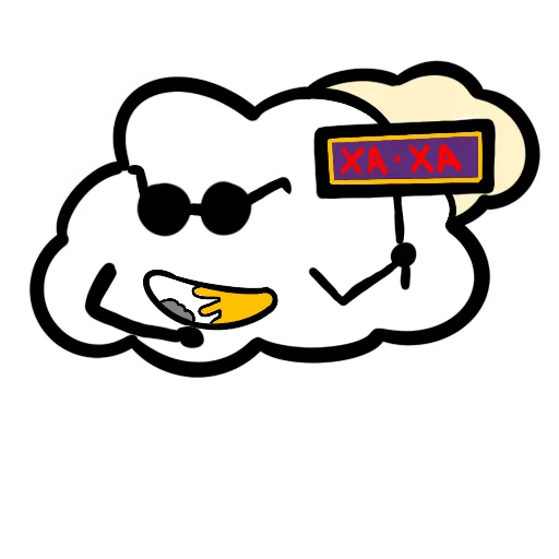 😀 Стикер «Облачно» для Telegram