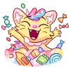 🍬 Эмодзи «Уютненький Кэнди Кэт» для Telegram