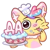 🎂 Эмодзи «Уютненький Кэнди Кэт» для Telegram