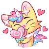 🍭 Эмодзи «Уютненький Кэнди Кэт» для Telegram