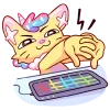 😼 Эмодзи «Уютненький Кэнди Кэт» для Telegram