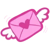 💌 Эмодзи «Be my Valentine - розовые буквы и иконки для оформления ко дню влюблённых» для Telegram