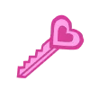 🔑 Эмодзи «Be my Valentine - розовые буквы и иконки для оформления ко дню влюблённых» для Telegram