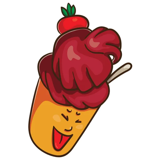 😂 Стикер «ice_cream_valentin» для Telegram