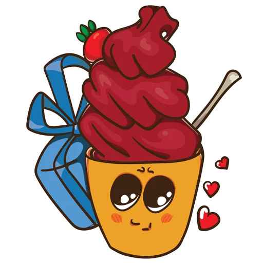 🎁 Стикер «ice_cream_valentin» для Telegram