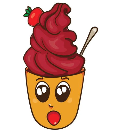 😧 Стикер «ice_cream_valentin» для Telegram