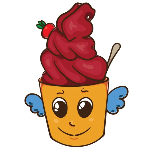 😇 Стикер «ice_cream_valentin» для Telegram