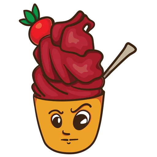 😠 Стикер «ice_cream_valentin» для Telegram