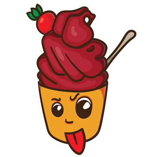 😜 Стикер «ice_cream_valentin» для Telegram