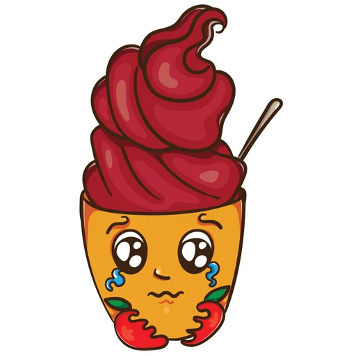 😢 Стикер «ice_cream_valentin» для Telegram