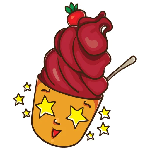 🌟 Стикер «ice_cream_valentin» для Telegram