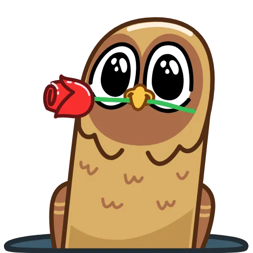 🦉 Стикер «Совёнок Валера» для Telegram