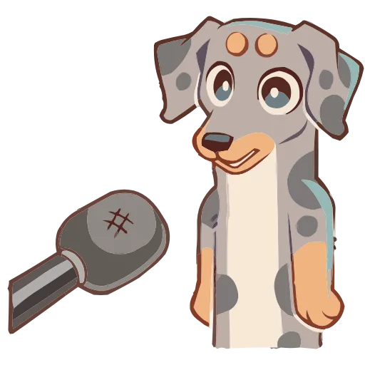 🎤 Эмодзи «Набор эмоджи с псом Валиком из ВК в качестве» для Telegram
