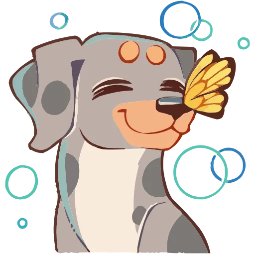 🦋 Эмодзи «Набор эмоджи с псом Валиком из ВК в качестве» для Telegram