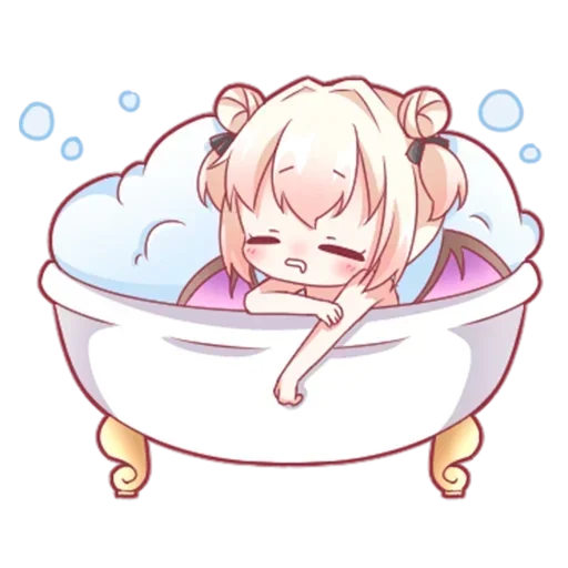 🛀 Стикер «Vampire chan Вампир тян» для Telegram