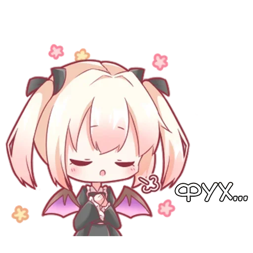 😮‍💨 Стикер «Vampire chan Вампир тян» для Telegram