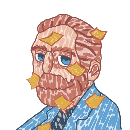Стикерпак Van Gogh pack [ANKA Design store] для Telegram — скачать