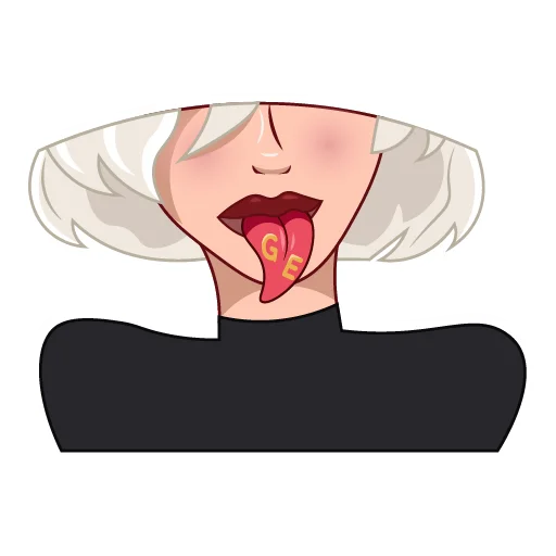 😜 Стикер «Vanessa GoldenEye» для Telegram