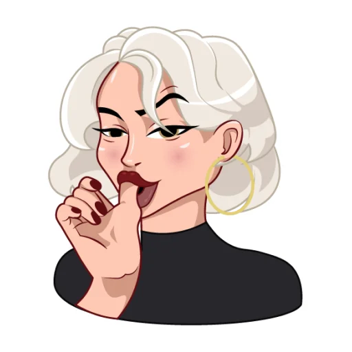 🤤 Стикер «Vanessa GoldenEye» для Telegram