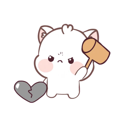 💔 Стикер «Vanila Cat» для Telegram