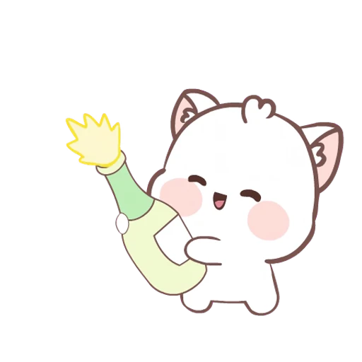 🍾 Стикер «Vanila Cat» для Telegram