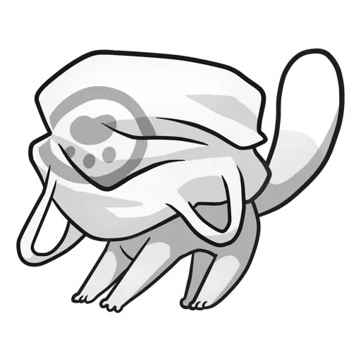 🧣 Стикер «Ванилька серая» для Telegram