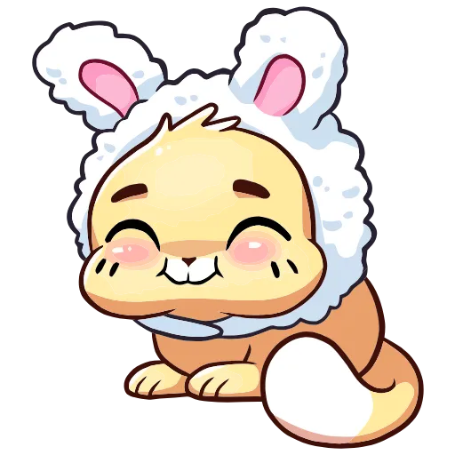 🐰 Эмодзи «Клубничная Ванилька» для Telegram