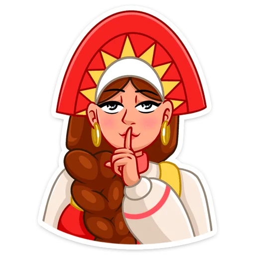🤫 Стикер «Варвара» для Telegram