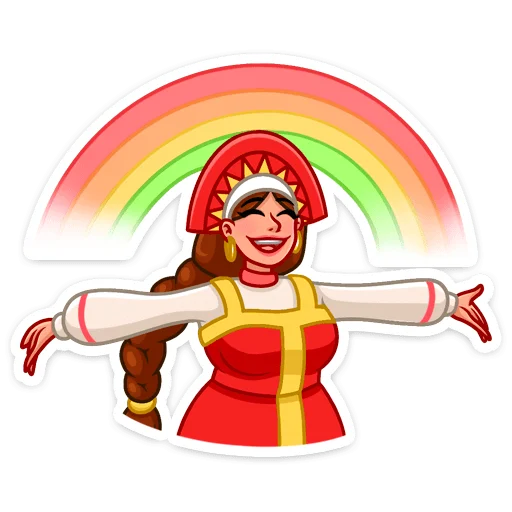 🌈 Стикер «Варвара» для Telegram