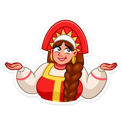 🤷 Стикер «Варвара» для Telegram