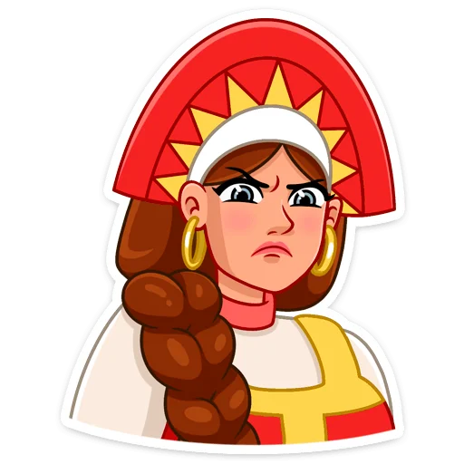 😠 Стикер «Варвара» для Telegram