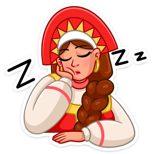 😴 Стикер «Варвара» для Telegram