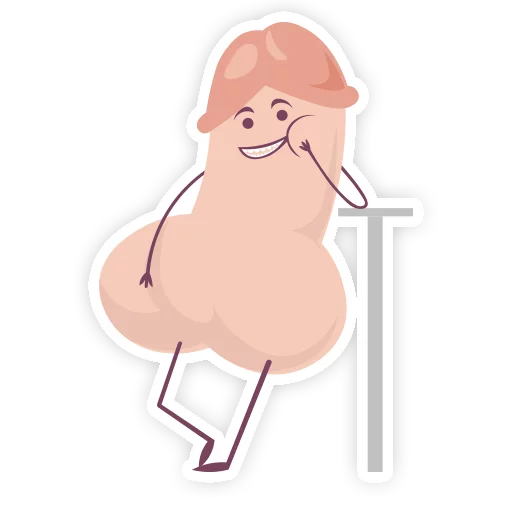 🙃 Стикер «Вася the Dick (16+)» для Telegram