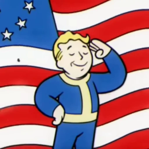 🇺🇸 Стикер «Vault Boy» для Telegram