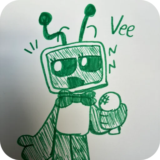 💚 Стикер «Vee / Dandy&;s world» для Telegram