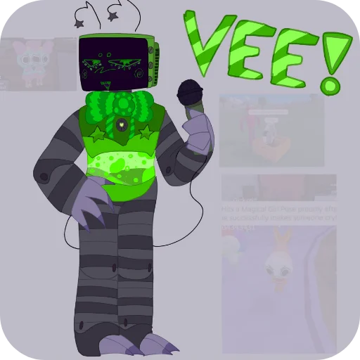 💚 Стикер «Vee / Dandy&;s world» для Telegram