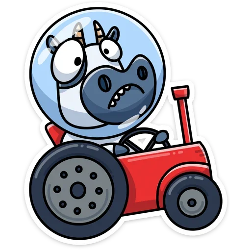 🚗 Стикер «Вэл» для Telegram